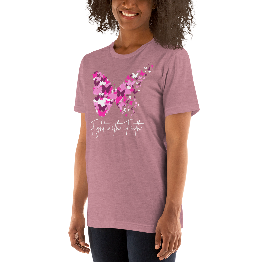 Pink Butterfly Lightweight T-Shirt